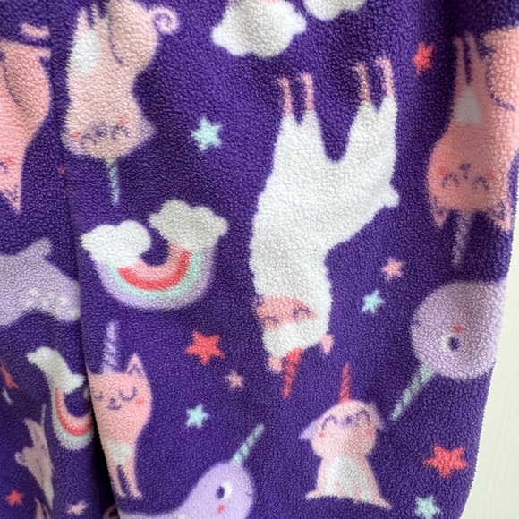 Carter’s 2T Girls Purple Fantasy Fleece Pajama Pants - Picture 2 of 4